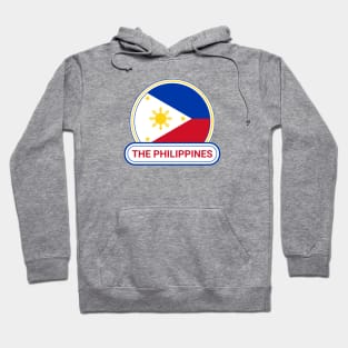 The Philippines Country Badge - The Philippines Flag Hoodie